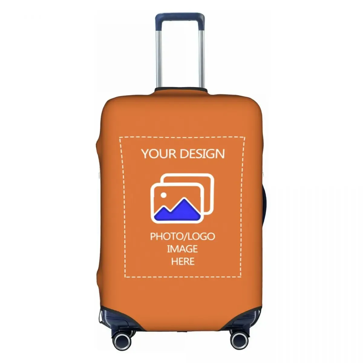 housse de bagage personnalisée avec logo, élastique, avec votre design, housse de protection pour valise de voyage, convient aux valises de 18 à 32 pouces