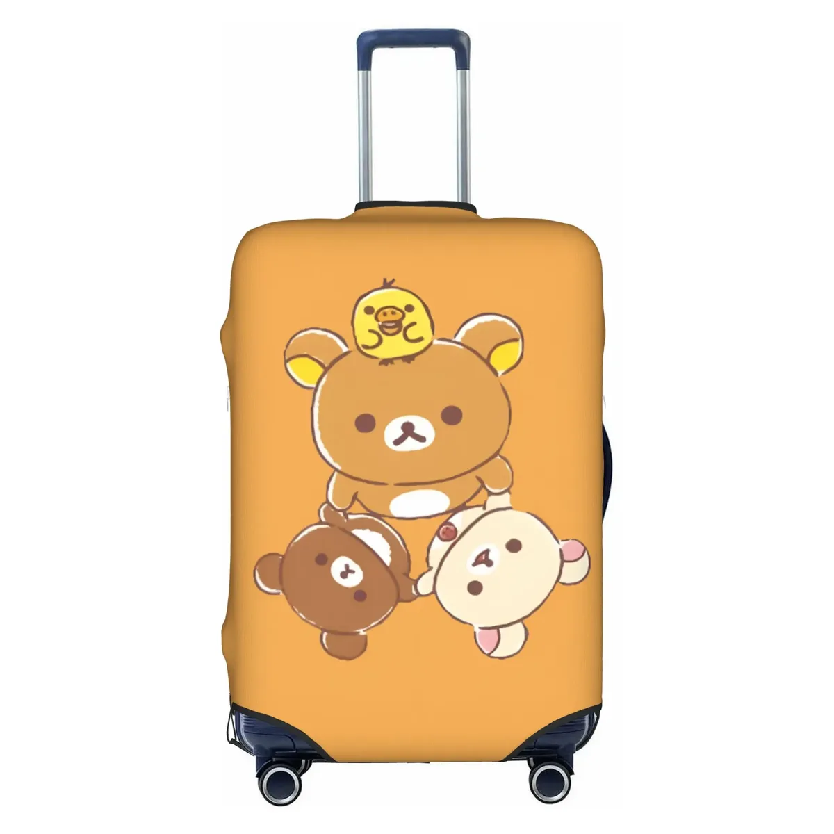 housse de bagage de voyage personnalisée r-rilakkumas, housse de protection élastique pour valise à motif de dessin animé, convient aux valises de 18 à 32 pouces
