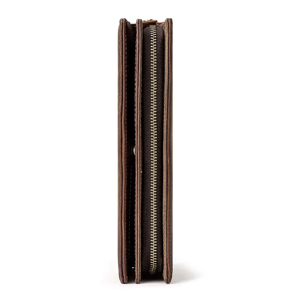 humerpaul-portefeuille en cuir group pour homme, pochette longue avec poche pour téléphone, porte-cartes de décennie age rfid, sacs de rangement de grande capacité