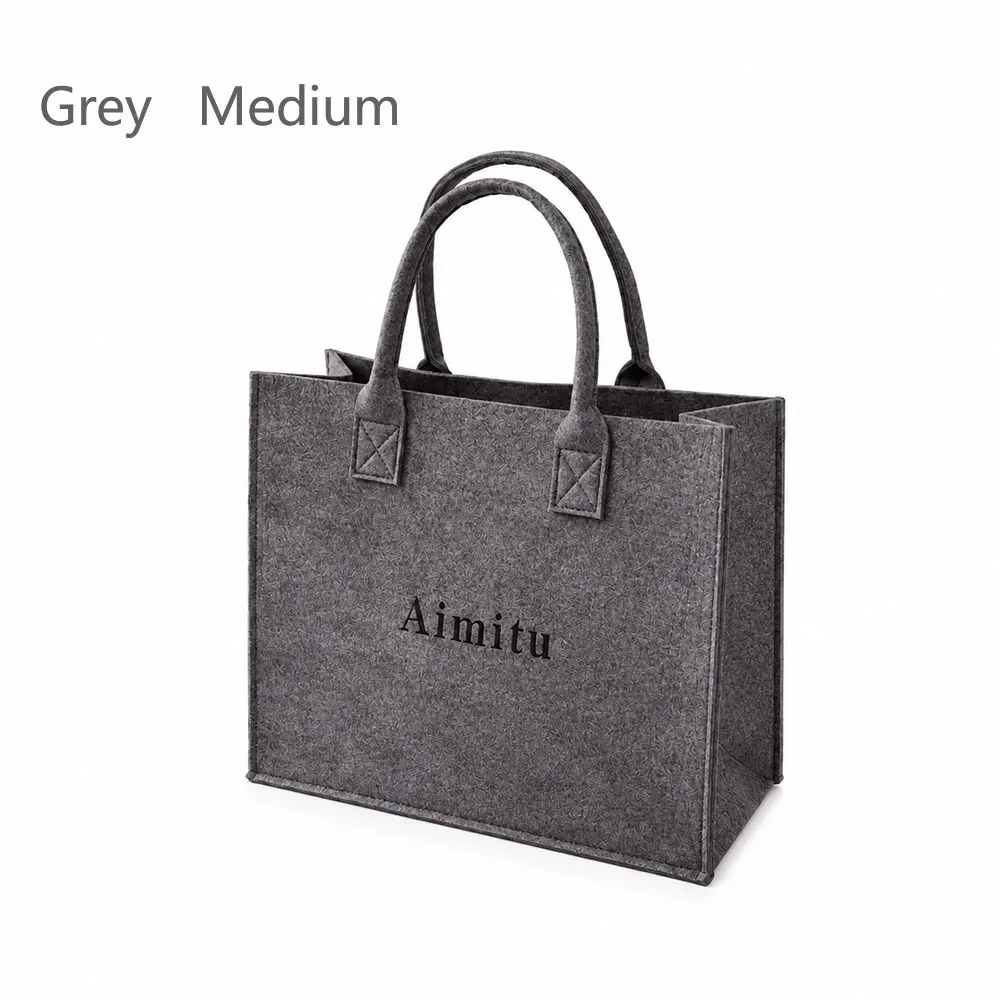 sac à bandoulière en feutre de grande capacité pour femmes, sacoche de voyage de couleur unie, sac à main simple s/m/l, nouvelle collection, 1 pièce