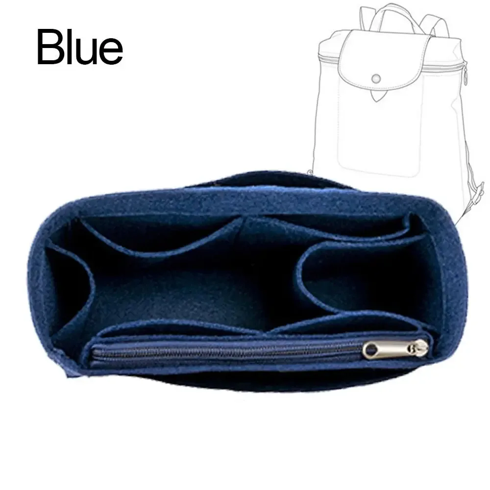 sac de voyage en feutre pour femme, sac à main, sac à dos, doublure d'insertion, organisateur de sac à main, poudres