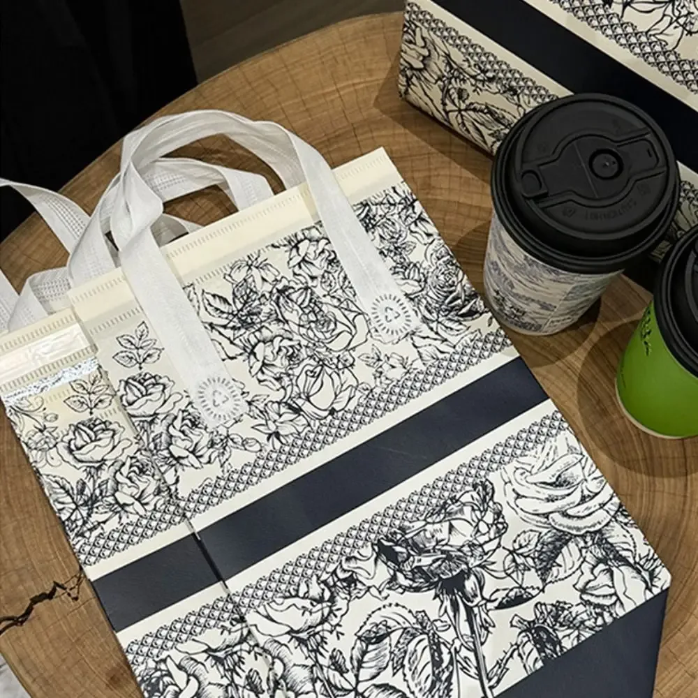 sac d'emballage réutilisable en tissu non tissé, 10 pièces, pour thé au lait, feuille d'aluminium, housse de tasse isolée, fourre-tout pour café de voyage