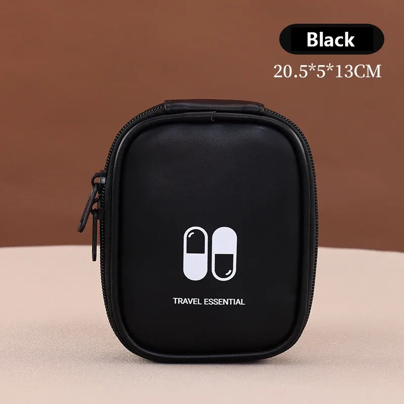 sac à médicaments portable d'extérieur pour hommes et femmes, petite ligne de données de voyage, fournitures médicales, pochette de rangement d'outils, mini fourre-tout, sac à capsules