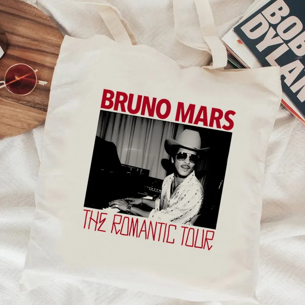sac fourre-tout bruno mars y2k personnalisable, sacs en tissu pour le shopping, les courses, femme