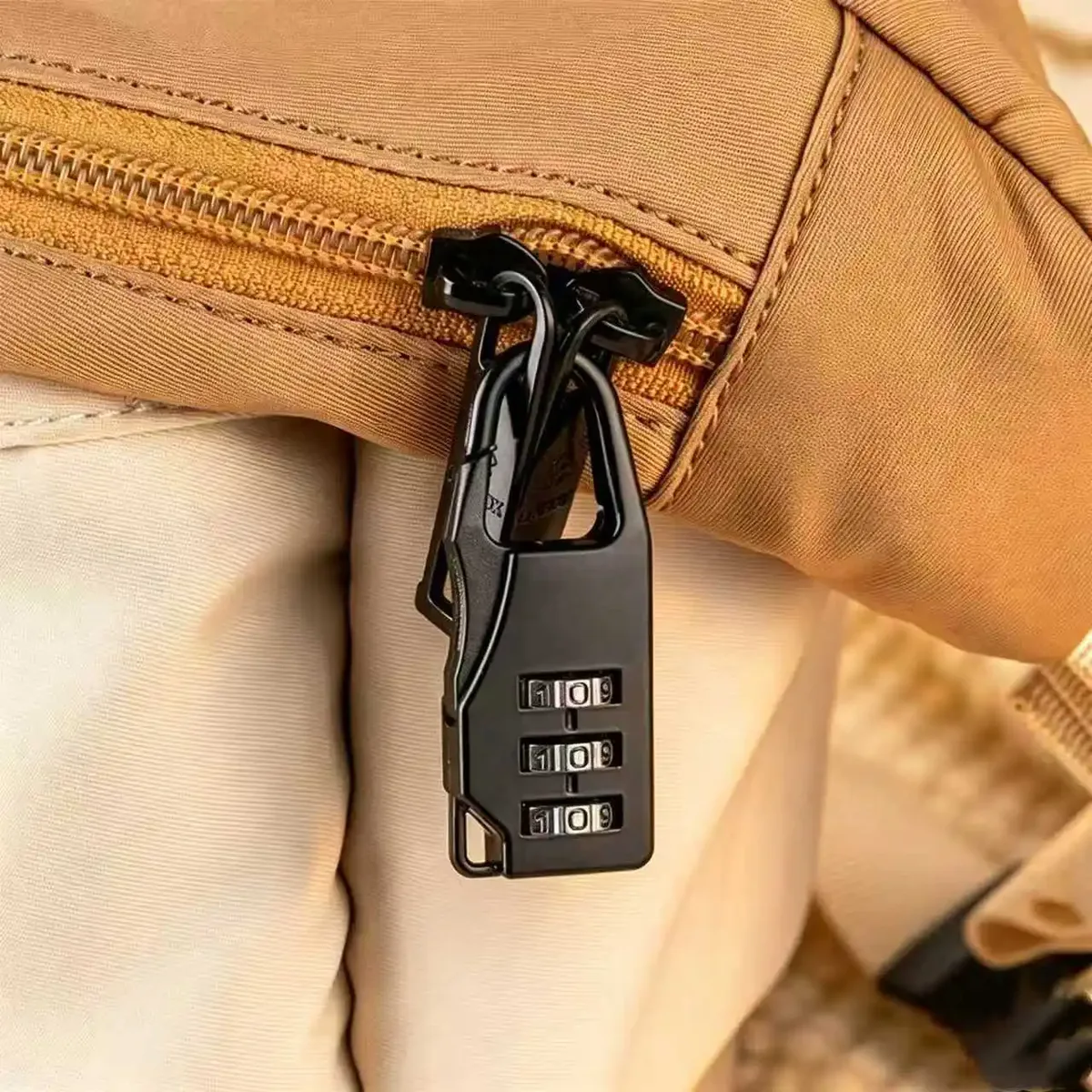 cadenas combiné métal noir argent hautequalité poignée carabine antivol voyage sac bagage accessoire padlock