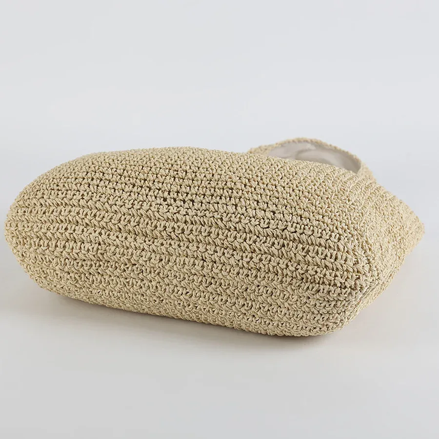 2023 mode rotin femmes sacs à bandoulière wikcer tissé femme sacs à main grande capacité été plage sacs de paille fourre-tout décontracté sacs à main