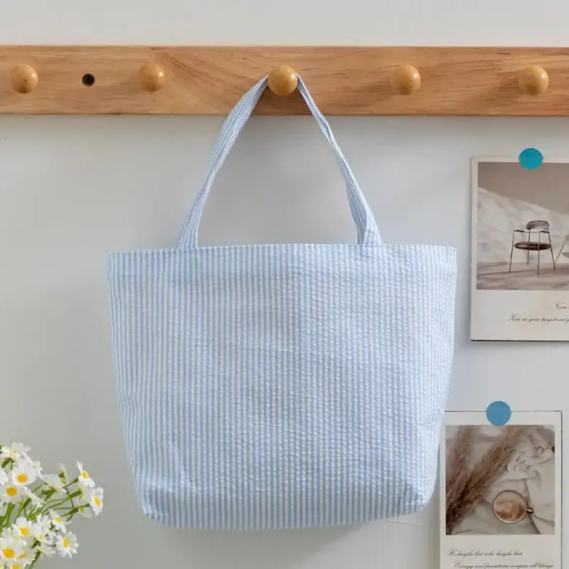 sac fourre-tout à motif rayé, sac à bandoulière matelassé assorti à tout, sac de shopping de grande capacité, 1 pièce