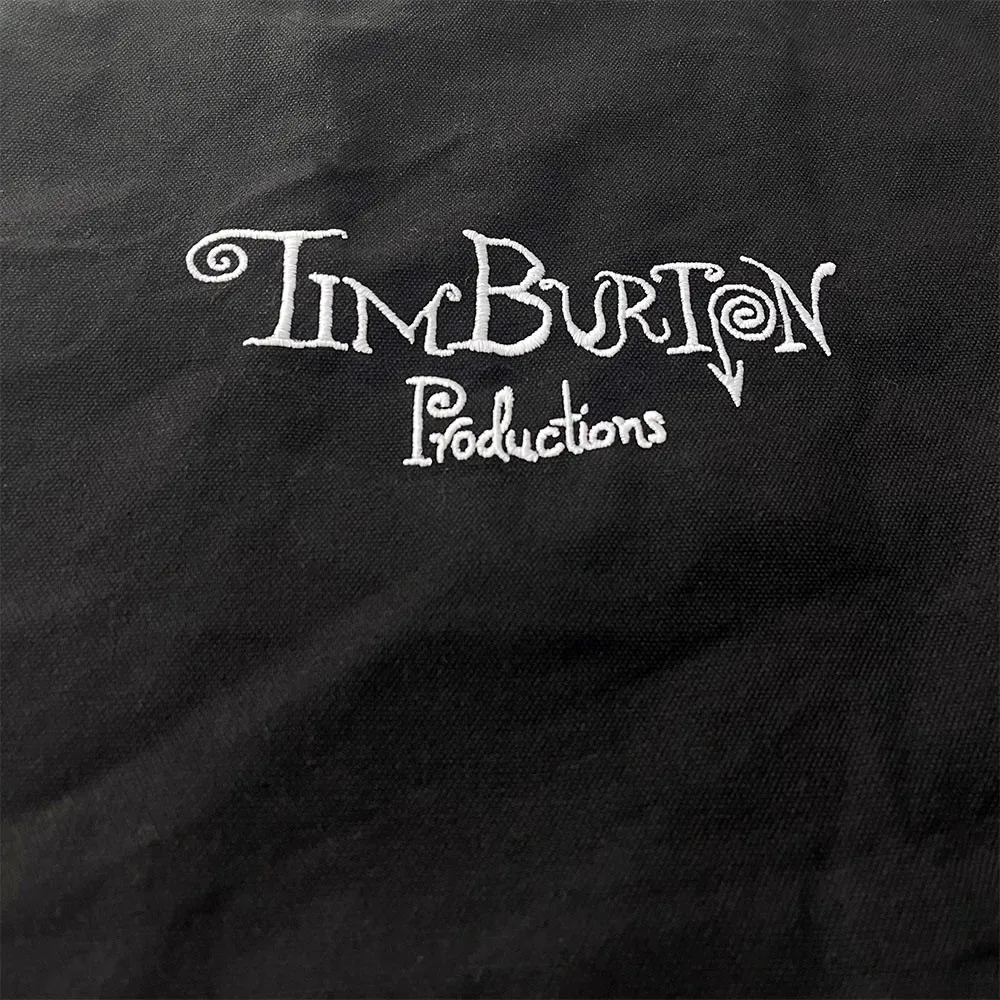 tim burton production américain rétro femmes toile sac à bandoulière lettres brodées femmes rue mode sacs à provisions réutilisables