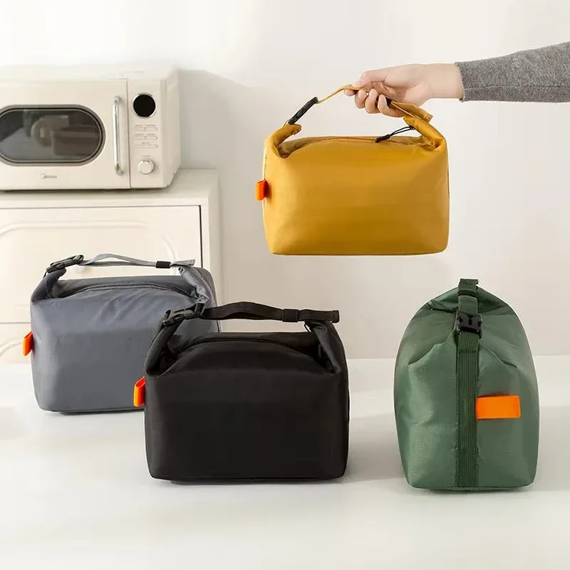 Sac Isotherme pour Déjeuner, Sac Repas Bento Isolant en Feuille d'Aluminium, Sac à Riz, Sac Repas Portable, Sac Glacière, Sac de Rangement Alimentaire pour Dîner et Pique-nique