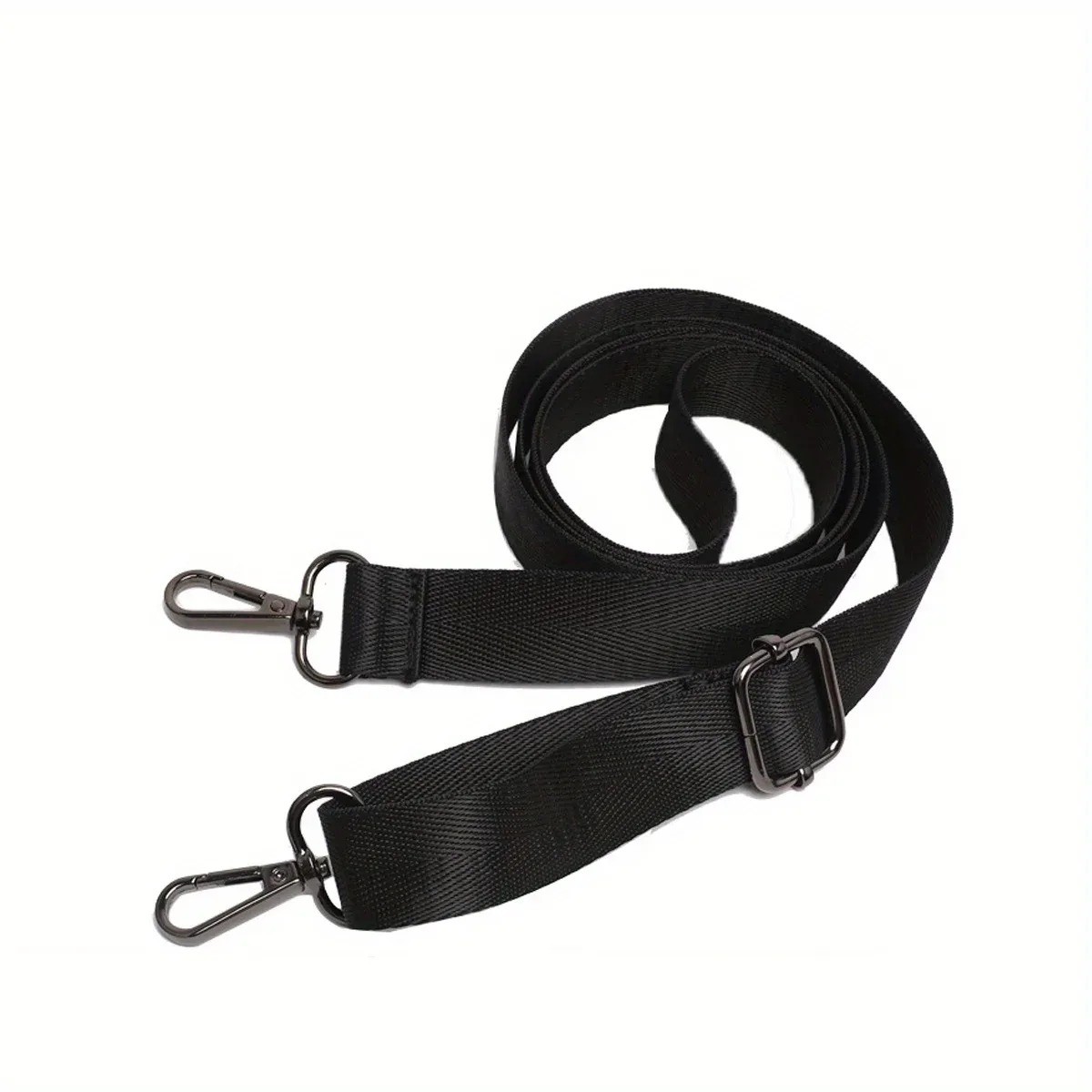 ceinture nylon noire réglable boucles pivotantes accessoire remplacement bandoulière ordinateur document main photo animaux