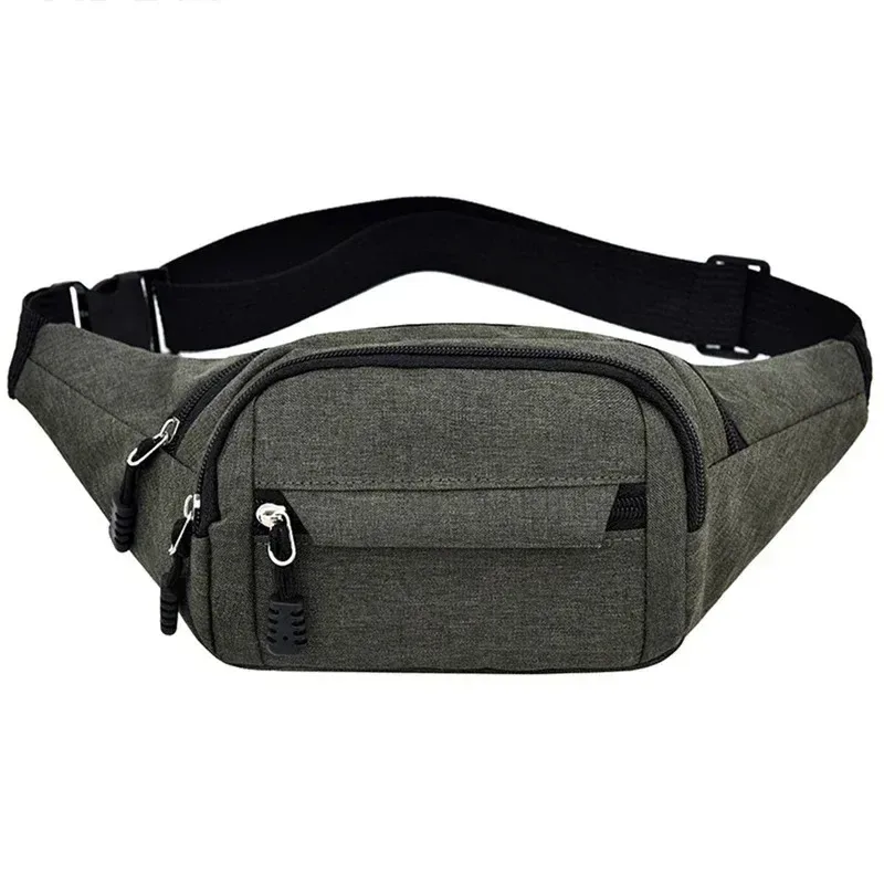2025 hommes sport fanny pack mode téléphone femme poitrine sac unisexe taille sac femmes petite toile épaule décontracté sacs à bandoulière
