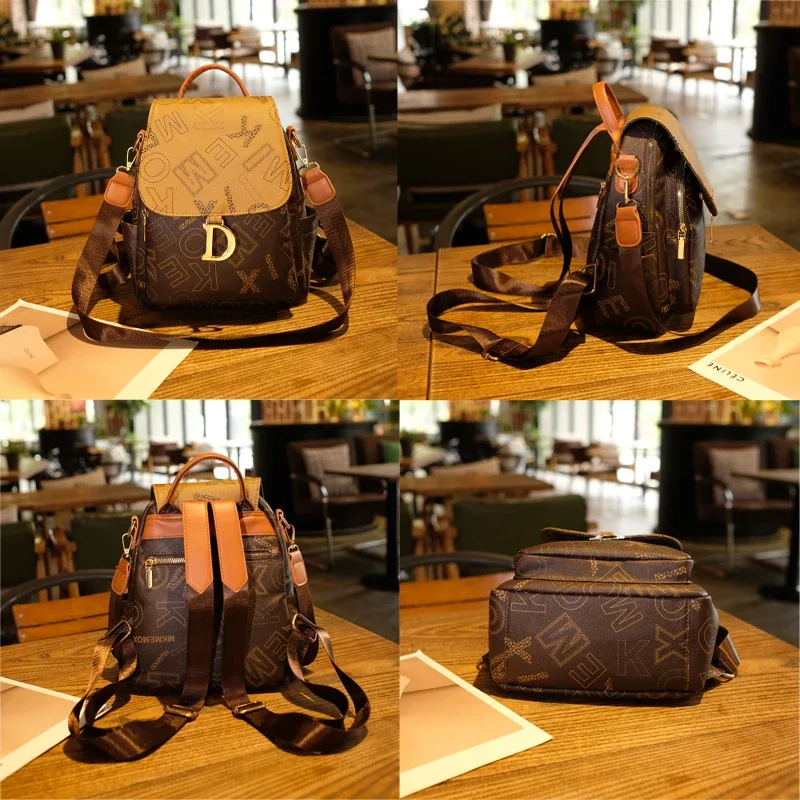 sac à dos en cuir vintage pour femmes, sac à bandoulière de haute qualité pour femmes, sac de voyage pour dames, sac d'école pour filles, mochilas.