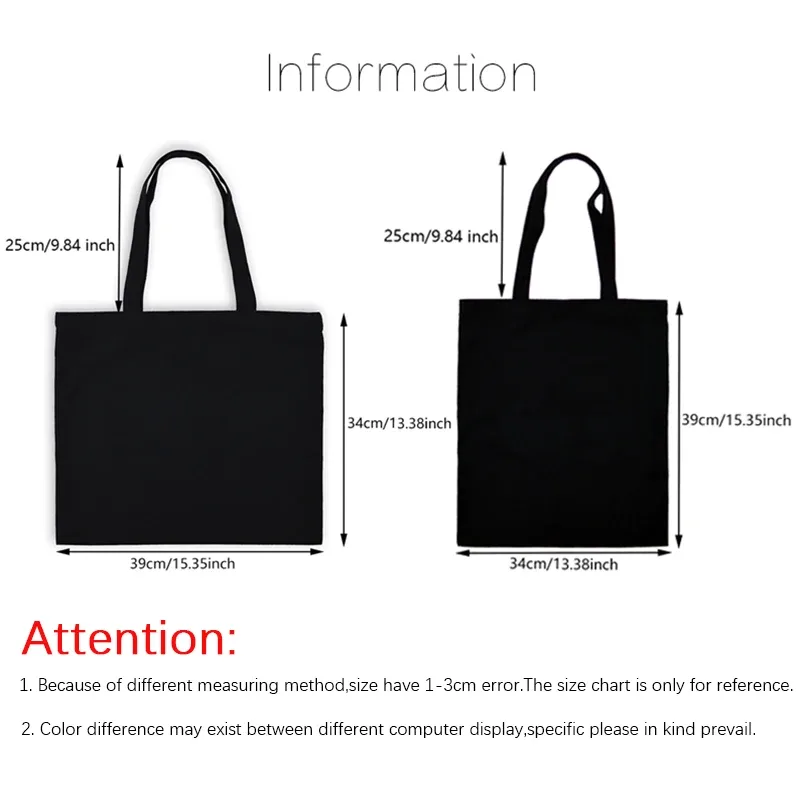 sac fourre-tout en toile de coton personnalisé, impression sur deux côtés, vos images ici, impression de design original, sacs de voyage en toile pour femmes, mode