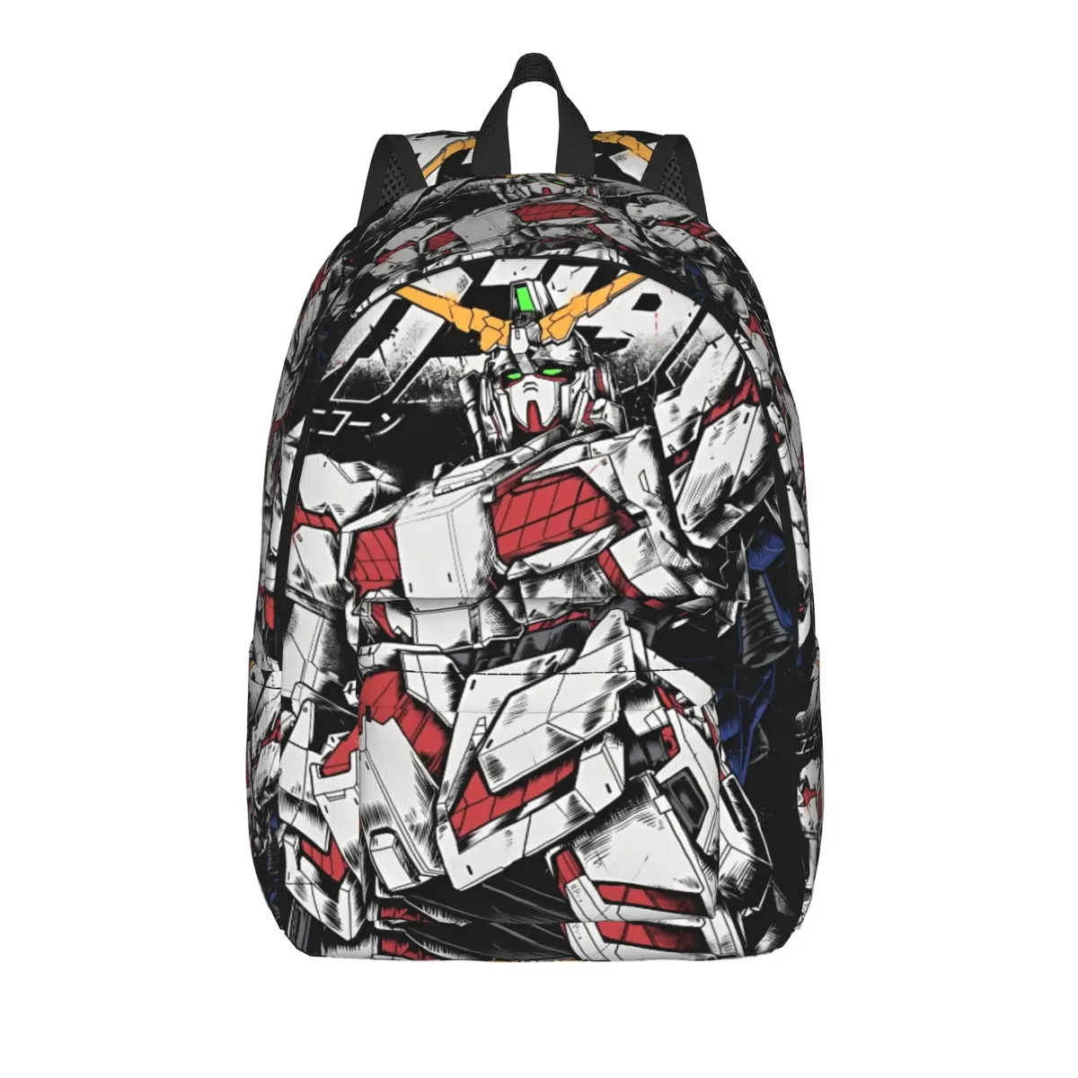 sac à dos gundam, sac à dos streetwear avec robot de dessin animé, sacs d'école unisexes, grands sacs de voyage, sac à dos design