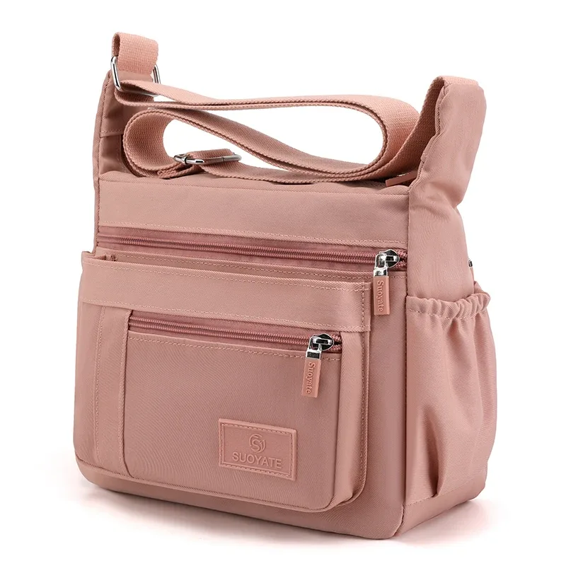 sac à bandoulière à la mode pour femmes, sacoches imperméables en nylon pour dames