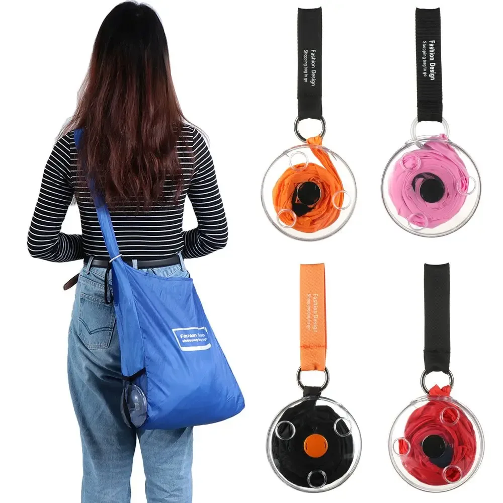 sac de rangement télescopique pliant portable ultra petit, sac de rangement multifonctionnel, sac de shopping à petits disques