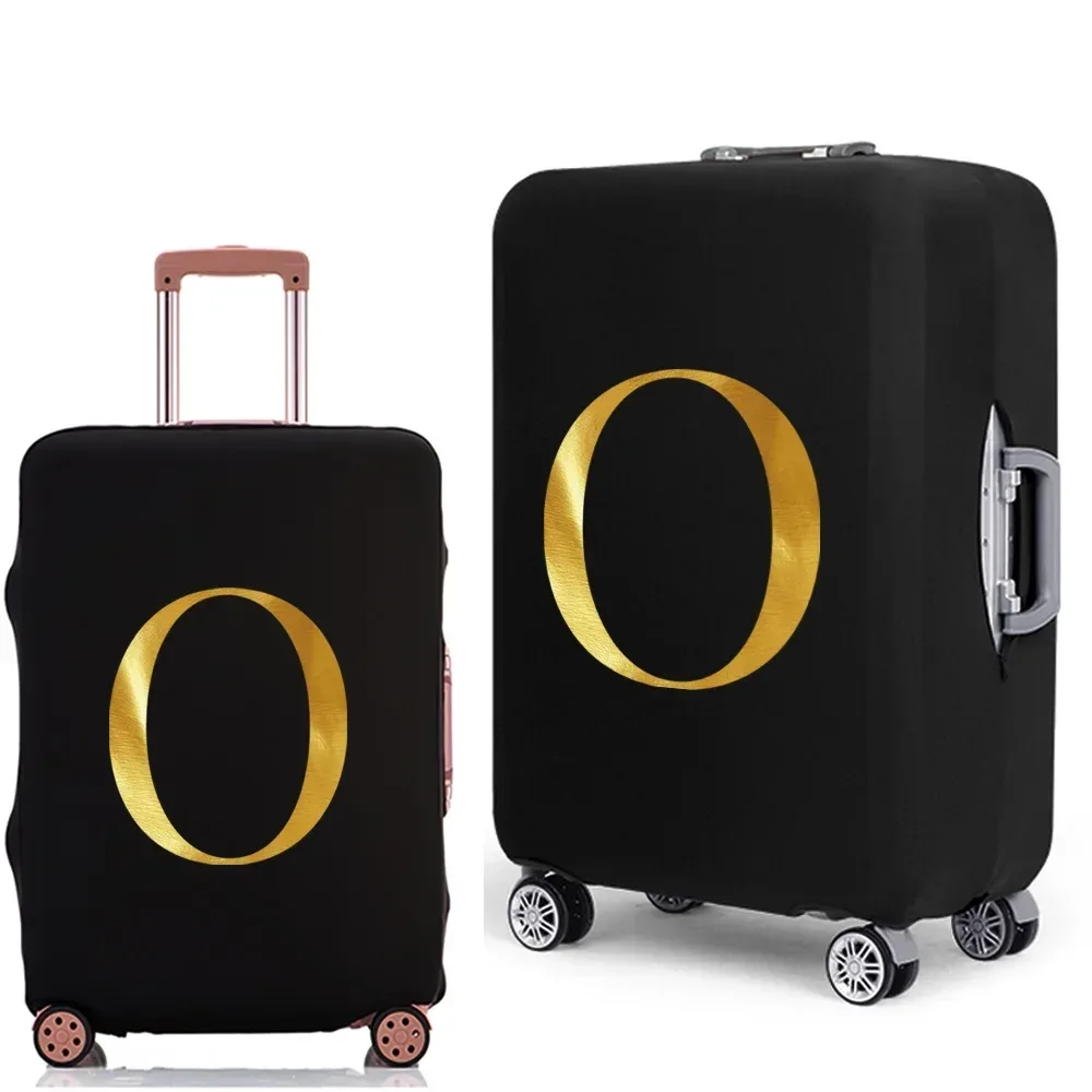 housse de protection pour bagages avec lettres imprimées, étui de protection plus épais pour valise, étui anti-poussière élastique pour accessoires de voyage de 18 à 32 pouces