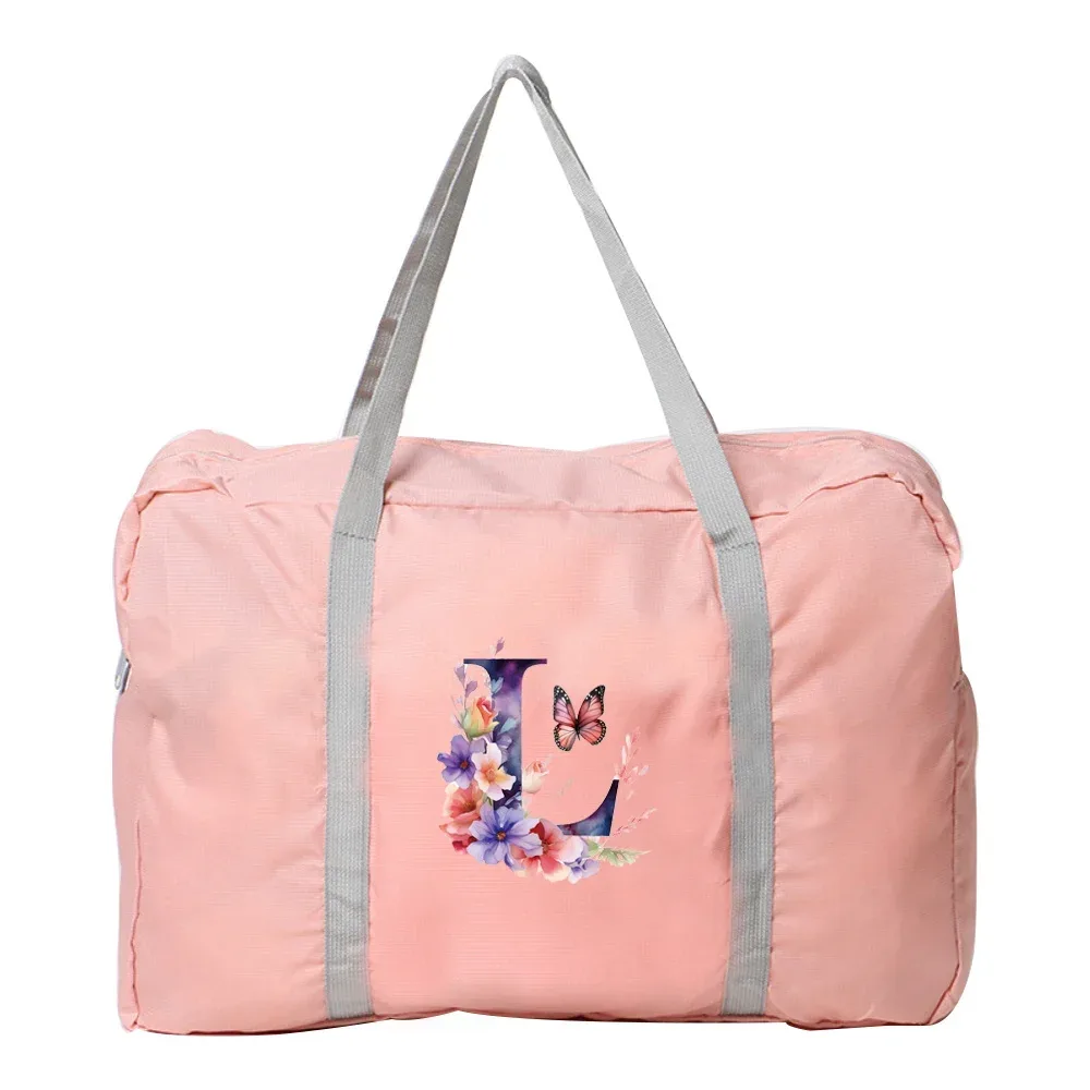 sac de voyage pliable réutilisable grande taille à motif papillon imprimé, sac de rangement écologique pour vêtements, sac de rangement pour articles ménagers et courses