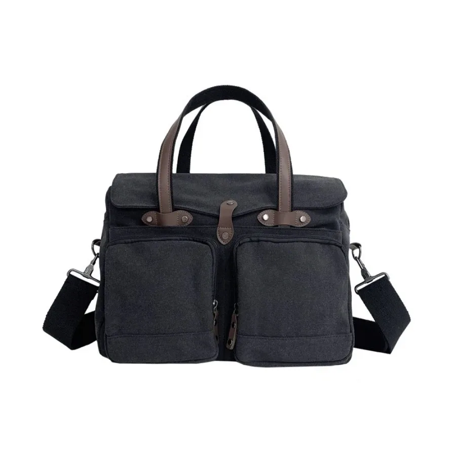 porte-documents de grande capacité pour hommes, sacs de voyage en toile, sacs à bandoulière de week-end, fourre-tout multifonctionnel avec longue sangle