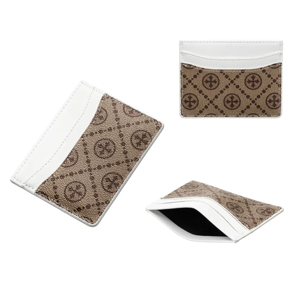 porte-cartes en cuir pu imprimé baellerry, porte-documents multi-emplacements, porte-cartes bancaires, portefeuilles pour hommes et femmes