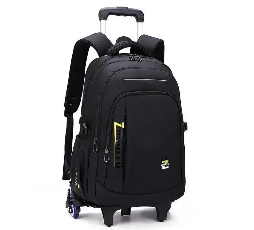 sac à dos de chariot d'école pour garçons sac à bagages de chariot sac à dos d'école à roulettes pour adolescents garçons sac à dos d'école à roulettes sur roues