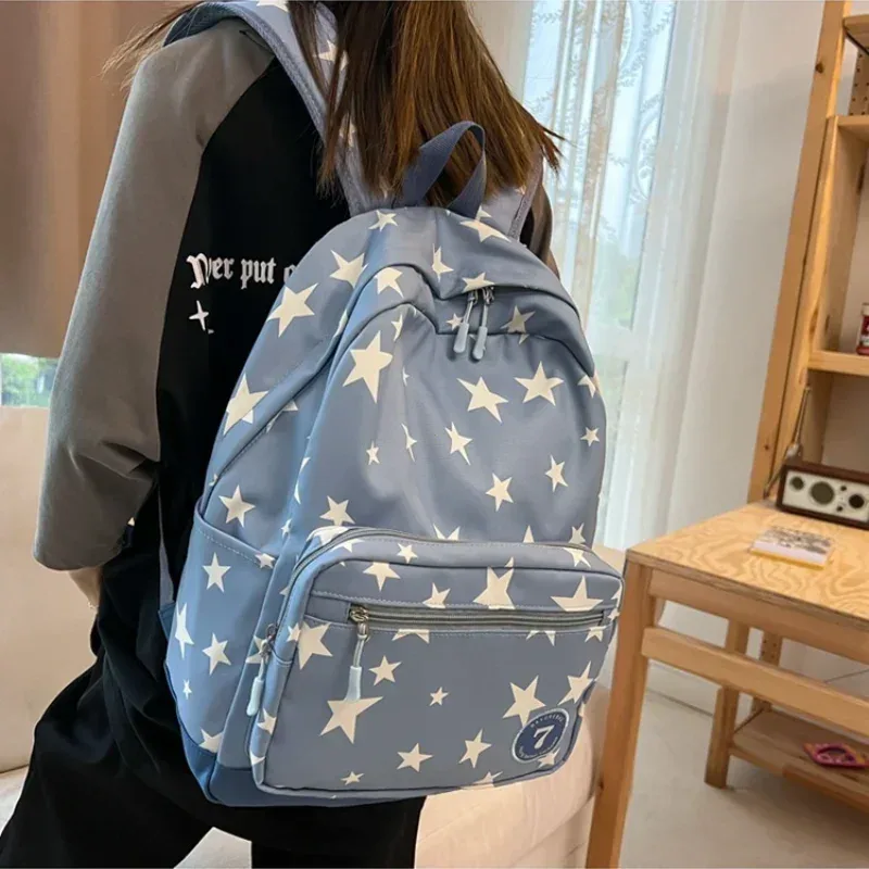 sac à dos étoile pour femmes et hommes, sac à dos pour ordinateur portable 17 pouces, sac d'université, sac à dos de voyage mignon, sac à livres décontracté pour étudiants, retour à l'école