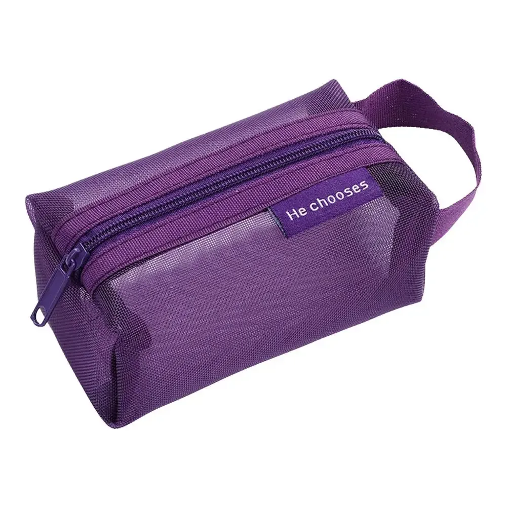 pochette à monnaie carrée 3d vintage foncée en nylon, grande capacité, organiseur de cartes, mini pochette de rangement pour clés, rouge à lèvres, écouteurs