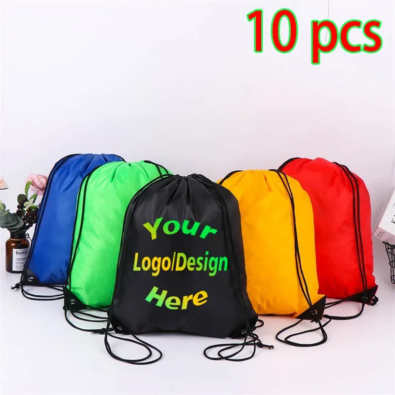 Sac Dos Polyester Personnalisable Couleurs Vives Motif Texte Logo Résistant Eau Usage Sport Voyage