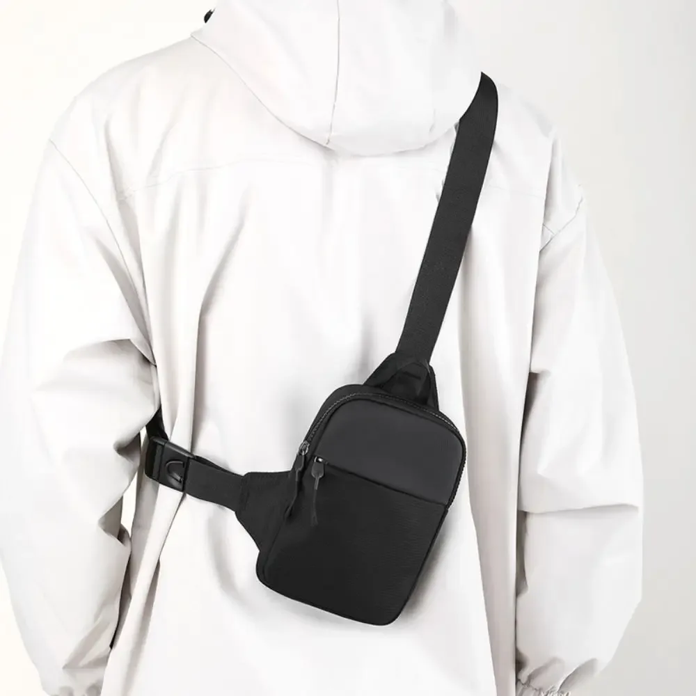 sac de poitrine pour hommes, petits sacs à bandoulière en toile pour hommes, mini écharpe en tissu, sac à main de sport pour téléphone croisé