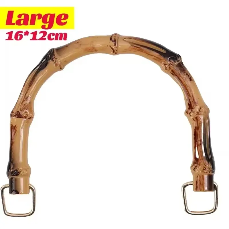 sac à main en imitation bambou pour femmes, type d, poignée de remplacement, rétro, fait à la main, levier à main en plastique