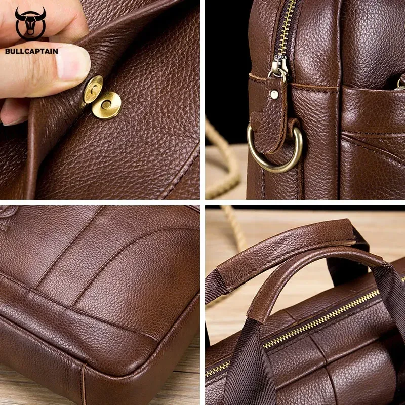 porte documents cuir vraie vache marron clair fermeture éclair bandoulière amovible porte outils voyage bureau