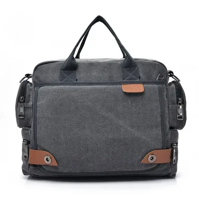 marque hommes sacs à bandoulière mâle toile sacs à bandoulière garçon sacs de messager homme sacs à main pour voyage décontracté grand cartable gris
