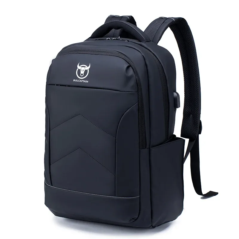 bullcaptain-sac à dos multifonction pour homme, chargement usb, mode business, décontracté, voyage, antivol, étanche, ordinateur portable 15.6 pouces