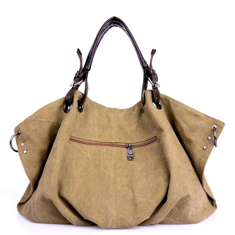 sacs à main en toile pour femmes, sacoches fourre-tout pour dames, sacs à bandoulière à poignée supérieure