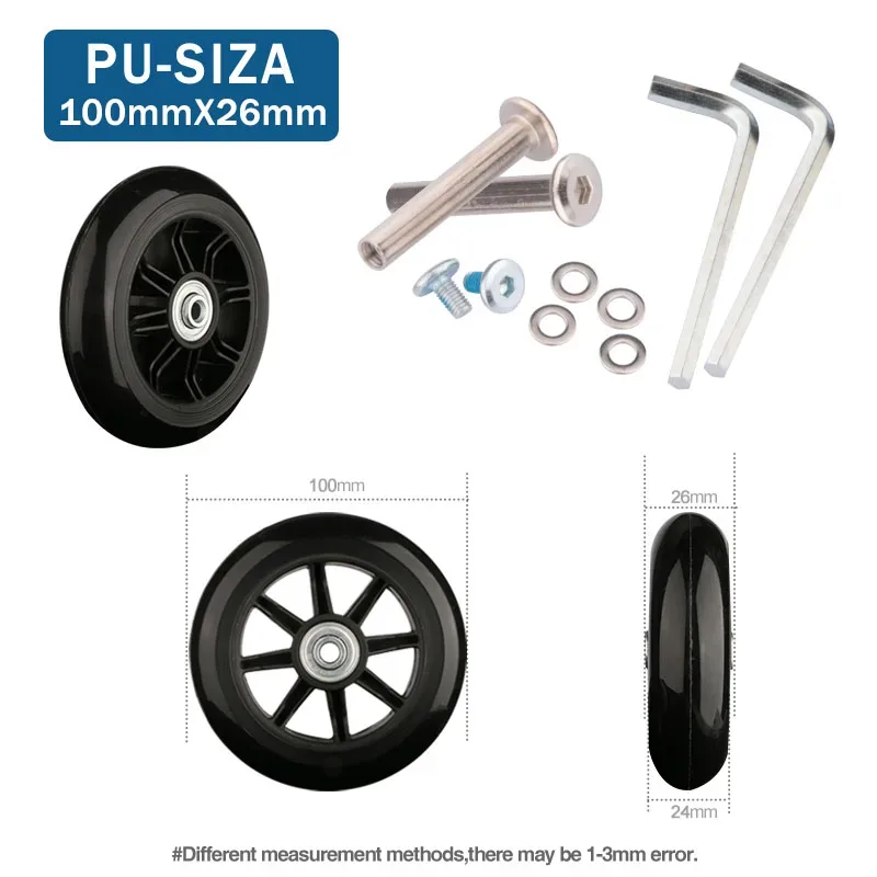 roues de rechange pour valise, roulettes silencieuses universelles, accessoires pour valises de 20 à 28 pouces