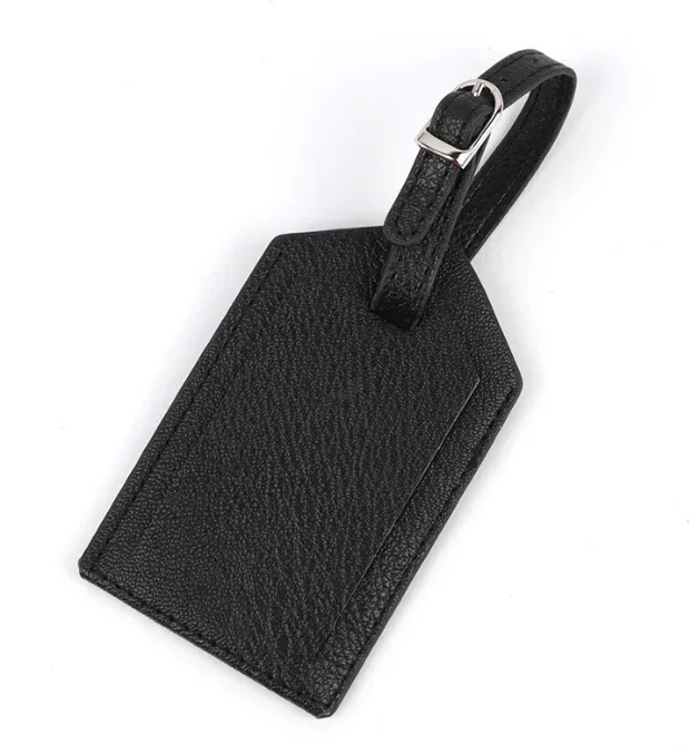 étiquette de bagage étanche chancelier créative, étiquette suspendue en cuir, carte d'embarquement touristique, à la mode