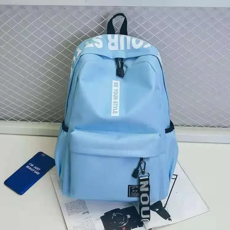 sac à dos oxford de grande capacité, couleur unie, multifonctionnel, design simple pour les étudiants, idéal pour la rentrée scolaire, 2025