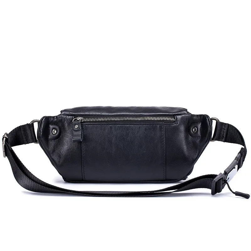 sacs banane en cuir véritable pour hommes, sac de ceinture, sac de taille à la mode, sac à bandoulière pour entraînement, voyage, camping, randonnée, marche