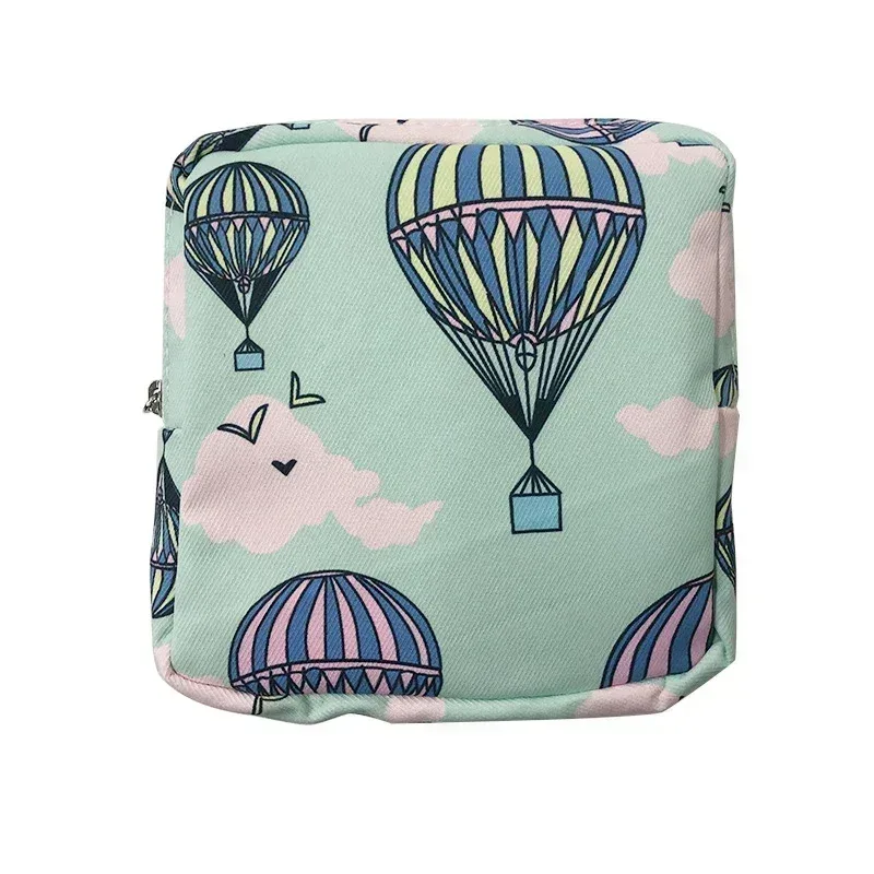 trousse toilette cosmétique coton point vert jaune rouge marron violet noir bleu kaki beige gris voyage maquillage