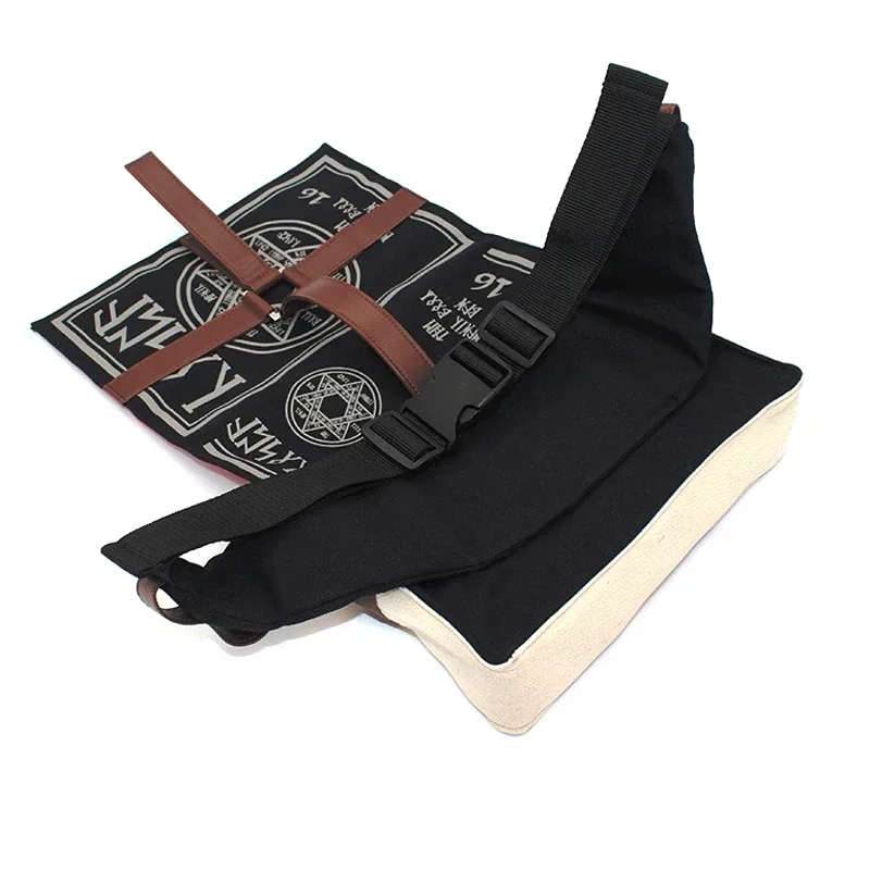 sac à bandoulière gothique en pu pour livre de sorts magiques, sac à dos tendance pour cosplay, réglable pour étudiants, nouveaux sacs à bandoulière rétro
