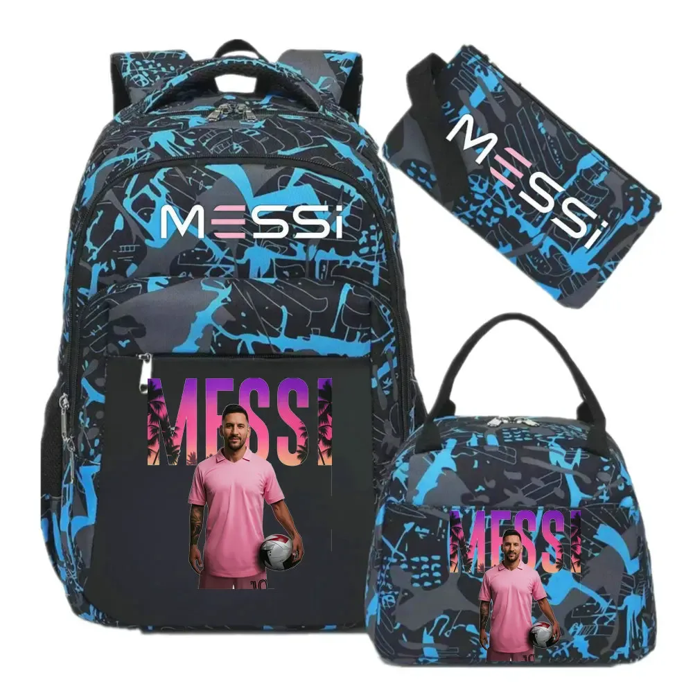 sac à dos imprimé messi, sac à dos de sport, de football, décontracté, pour femmes et hommes, sacs d'école harajuku, sacs d'école pour femmes et hommes, mochilas de voyage