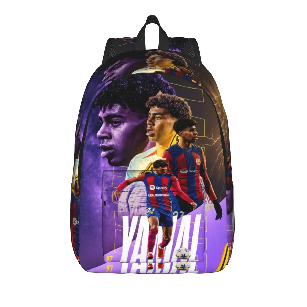 sac à dos lamine y-yamal pour hommes, femmes, adolescents, étudiants, randonnée, voyage, sac à dos de jour, star du football, sacs en toile pour ordinateur portable, extérieur