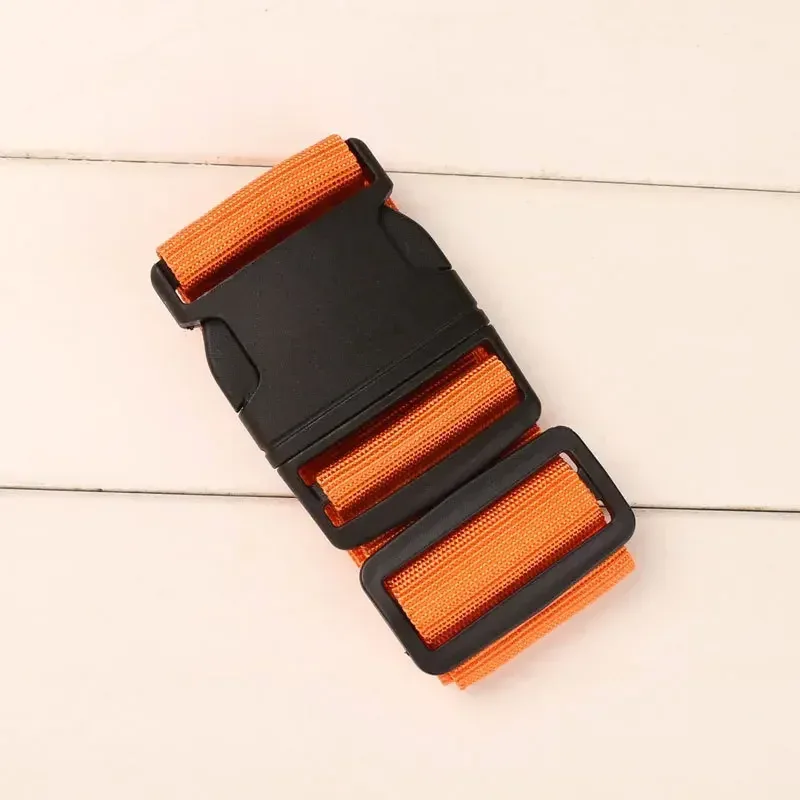 sangle de bagage réglable en nylon de 2m, ceinture croisée pour emballage de valise de voyage, accessoires de sac de camping, 1 pièce