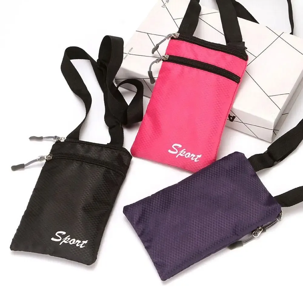 sac de téléphone solide à la mode, carré simple initié, sacs à bandoulière, sac de confrontation extérieur, porte-monnaie, sac de rangement de lettres