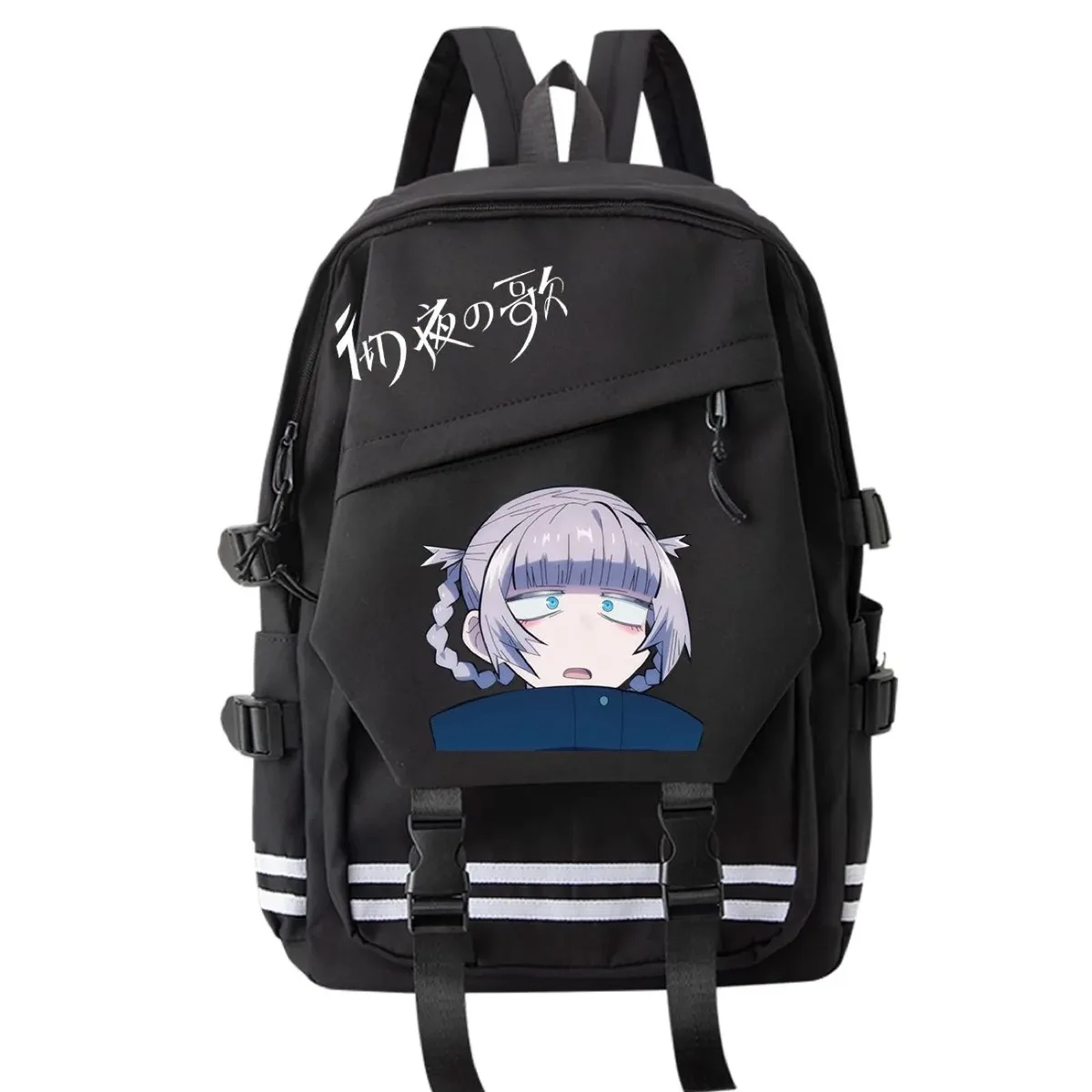 sac à dos call of the night nazuna nanakusa yamori kō cartable d'étudiant de dessin animé, sac à dos de voyage de grande capacité pour adolescents