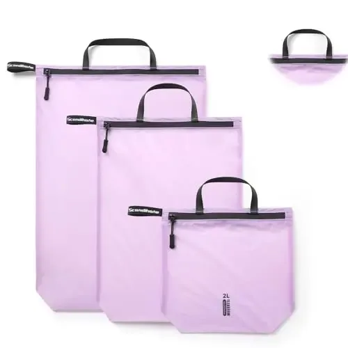 pochette de rangement de voyage imperméable à fermeture éclair, sacs de tri de vêtements translucides, accessoires d'insertion pour valise