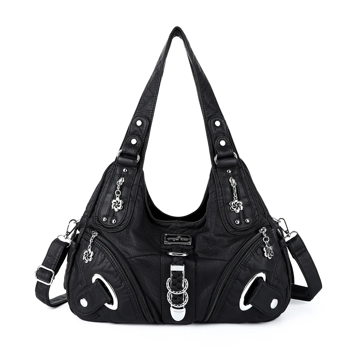 sac à main polyvalent pour femme, sac à bandoulière tendance, grand sac à poignée supérieure, sacoche, sac boulette, sac à bandoulière multi-poches, grand sac à main