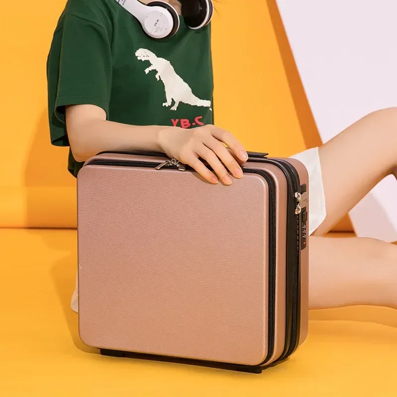 valise à main de voyage portable pour hommes et femmes, petit sac de toilette, trousse de maquillage, bagage de cabine, valise d'affaires pour hommes, 16 po