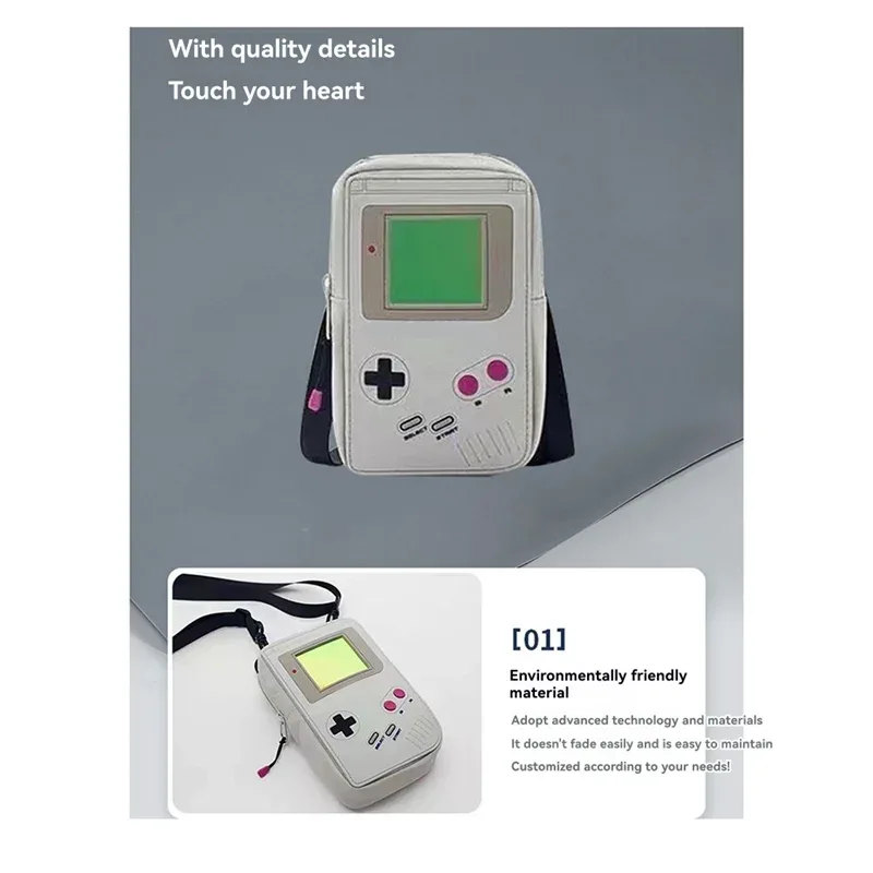 petit sac messager en forme de manette de jeu digit-eva, sac à bandoulière décontracté pour tous les jours, pour les fans de jeux