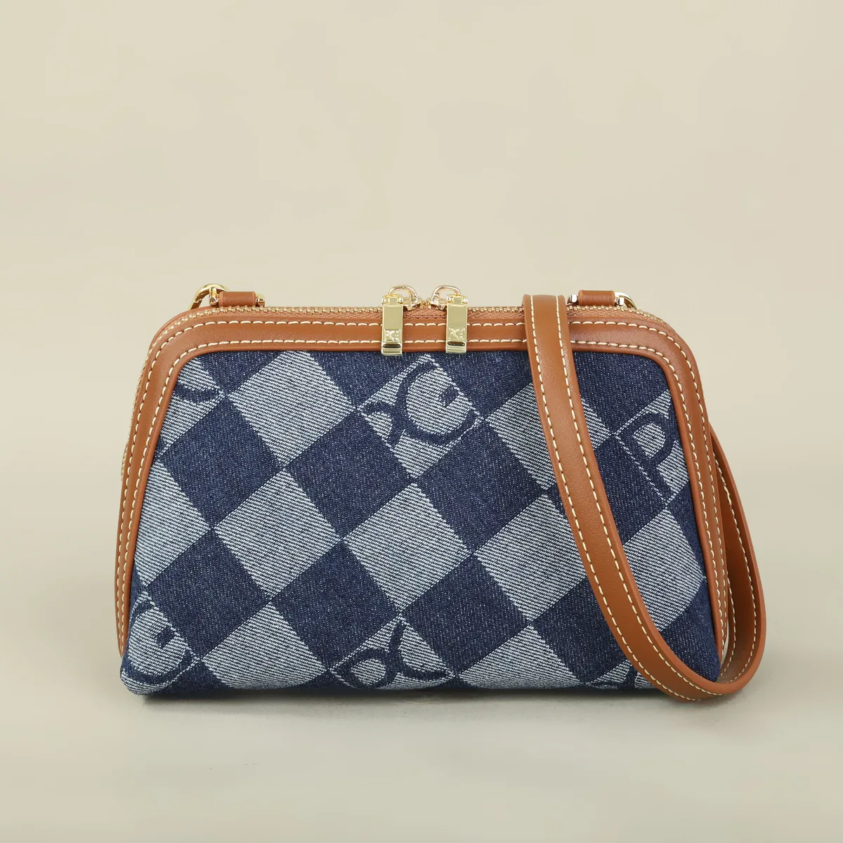pg – sac à bandoulière en toile imprimé avec lettres pour femmes, petit sac à main de luxe à la mode pour usage quotidien